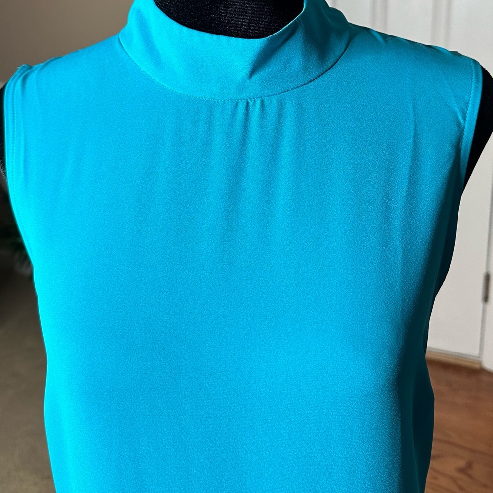 New York & Company 7th Ave Design Studio Mock Neck Tunic Top Size Small